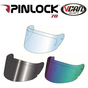 Vcan V271 Blinc Motorradhelm Visier Anti-Beschlag Pinlock bereit klar dunkel - Bild 1 von 4