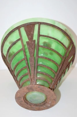 *COUPE ART DECO PATE DE VERRE DAUM NANCY France et  FER forge  LOUIS MAJORELLE - Photo 1/4