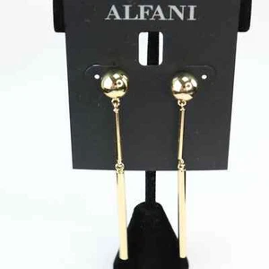 Alfani linearer Doppelstab Ohrhänger, goldfarben UVP 24,50 $ - Bild 1 von 4