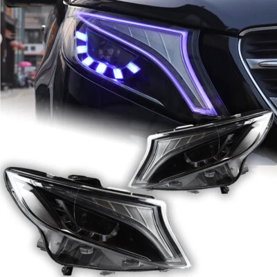 2 PIEZAS Faros delanteros LED para Mercedes Benz Clase V W447 Vito V260 V250 2015-23 Foto 1 de 4