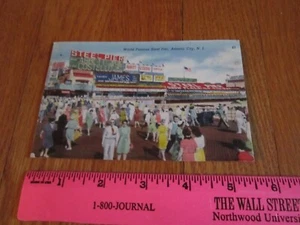 Postal de colección Atlantic City NJ Steel Pier Abbott & Costello, Harry James Marquee - Imagen 1 de 8