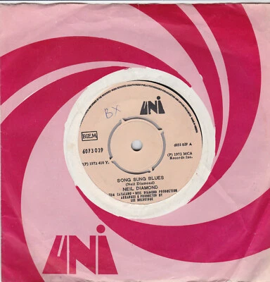 NEIL DIAMOND - SONG SUNG BLUES -GREEK 45 - Image 1 of 2