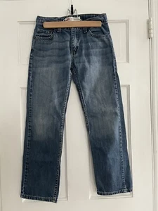 Levis 505 Jeans Youth Boys Size 12 REG 26x26 Straight Leg Adjustable Waist - Picture 1 of 8