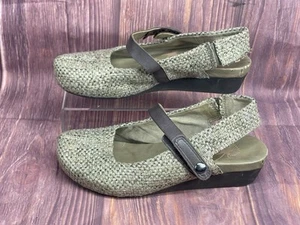 OTBT Springfield Keilsandalen - Pantolette geschlossene Zehe Knochenstoff Größe 6M - Bild 1 von 9