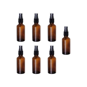  7 Pcs Pump Bottles Refillable Spray Essential Oil Container Press - Picture 1 of 11
