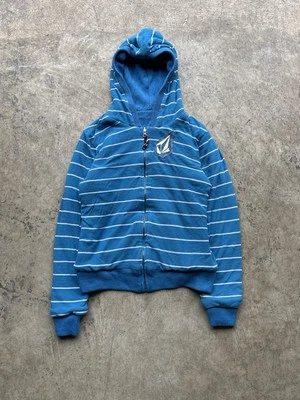 Y2K Striped Volcom Light blue / White Womens XL - Image 1 of 4