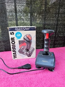 QuickShot Warrior 5 Model QS-123A PC IBM Gaming Black Joystick Controller - Picture 1 of 9
