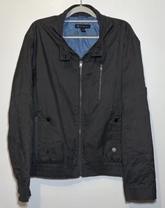 Chaqueta XXL forrada gris carbón con cremallera INC International Concepts para hombre Moto - Imagen 1 de 7