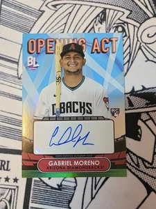 Gabriel Moreno 2023 Big League Opening Act Auto #OAA-GM Arizona Diamondbacks RC - Picture 1 of 3