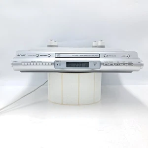 Sony ICF-CDK50 Bajo Gabinete Cocina CD Reloj Radio Probado Funciona Sin Control Remoto - Imagen 1 de 14