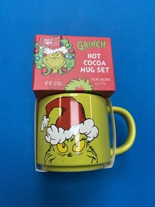 The Grinch Hot Cocoa Collectible 10 oz Ceramic Mug Set, Gift Set New D2 - Picture 1 of 2