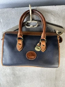 Bolso Bandolera Doble Asa Vintage Dooney & Bourke Signature Logo Hecho en EE. UU. - Imagen 1 de 20