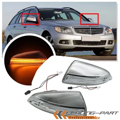 Fit Mercedes Benz X164 GL350 GL450 1Pair Door Side Mirror Turn Signal Lamp Light - Imagem 1 de 4