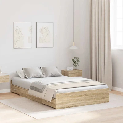 Struttura letto con contenitore con testiera Legno multistrato moderna vidaXL - Immagine 1 di 4