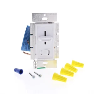 Hubbell RSELV300PW Interruttore dimmer scorrevole bianco preimpostato S.P. LV elettronico 300W - Foto 1 di 5