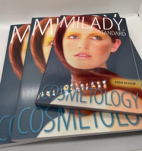 Milady Cosmetology Workbook Review Lot of 3 Theory Practical Exam - Picture 1 of 5