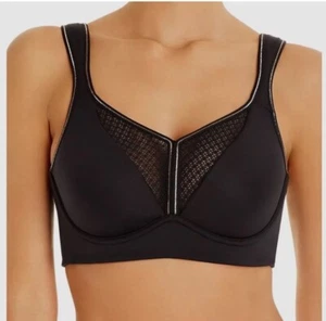 Simone Perele Harmony Schwarz T-Back High Impact Mesh Trim Sport BH Bügel 38F - Bild 1 von 10
