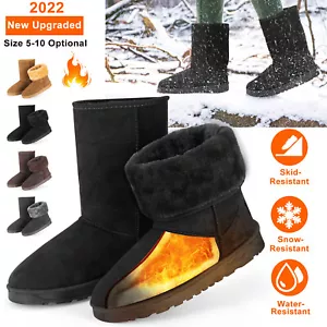 5-10 US Size Snow Boots Women's Faux Fur Suede Mid-Calf Boot Warm Fashion Winter - Picture 1 of 16