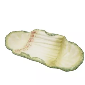 Italian Majorca Ceramic Asparagus Serving Dish CB Made Italy 15" Pasta Plate VTG - Picture 1 of 11