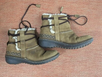 Botas al tobillo UGG Australia Cove Toast beige forradas de piel 5136 para mujer talla 6 Foto 1 de 4