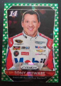 2016 Prizm Racing Tony Stewart Green Flag Prizm 59/149 Cracked Ice