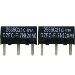 2x OMRON D2FC-F-7N(20M) Mikroschalter Microswitch Maustaster Maustaste Ersatz - Bild 1 von 2
