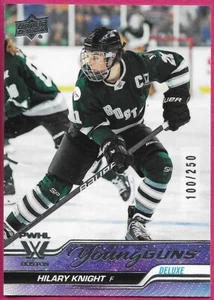 2024-25 Upper Deck PWHL Hockey HILARY KNIGHT Young Guns #62 Deluxe 100/250 - Picture 1 of 2