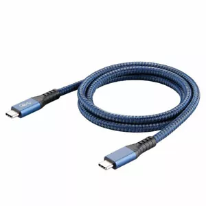 Cable USB-C macho a macho USB4 Next Gen 5A 100W PD 40Gbps 8K 1 m - Imagen 1 de 10