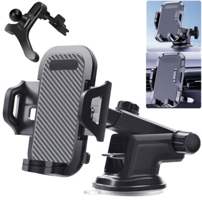 Cell Phone Car Windshield Dashboard Mount Holder Stand 360 Rotation Universal - Image 1 of 4