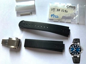 Genuine Oris Rubber strap band bracelet 07 4 21 64EB Aquis Date 7732 ø39.5mm - Picture 1 of 29