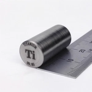 Titanium Metal Rod 99.95% 7grams 10 diameterx20mm Length Element Ti specimen - Picture 1 of 3