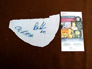ANDY PETTITTE BRIAN CASHMAN GM WSC NY YANKEES SIGNED AUTO GU JERSEY SWATCH JSA - Picture 1 of 3