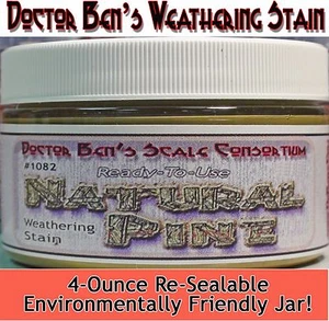 Natural Pine Weathering Stain-4oz Doctor Ben's Wood Plastic Metal Resin ots8462 - Imagen 1 de 12