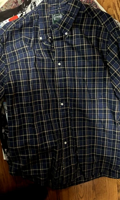 Gitman Bros Vintage Shirt Mens size 17 (L/XL)  check Flannel - Made In USA - Image 1 of 2