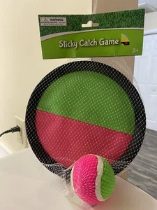 STICKY CATCH GAME FOR KIDS AND ADULTS PADDLE TENNIS BALL - Picture 1 of 1