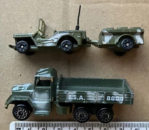Vintage Zylmex Zee Toys “ U.S Jeep & Trailer + Cargo Truck “ T432 , T433 Lot ! - Picture 1 of 5