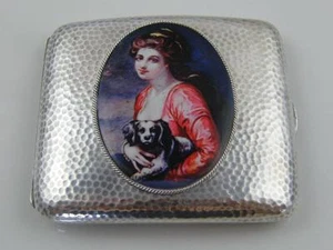1909 HM SILVER & ENAMEL CIGARETTE CASE - Picture 1 of 1