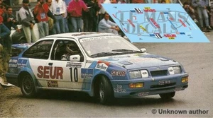 Decals Ford Sierra RS Cosworth Rally Principe Asturias 1989 calcas Alonso - Picture 1 of 1