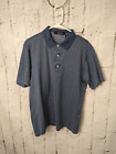 Carnoustie Mens Polo Tee Short Sleeve Blue Golf Shirt sz M Medium