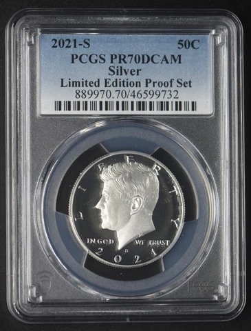 2021-S Proof Silver Kennedy Half Dollar PCGS PR70 DCAM Proof Set- COINGIANTS Cover