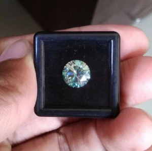3-4 ct Loose Fancy Light Blue Lab Created Diamond for Ring VVS Clarity Certified - Picture 1 of 5