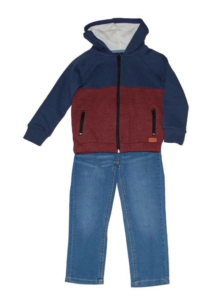 NWT 7 For All Mankind Boys Hoodie & Jeans 2 Piece Set 4 4T — 第 1/1 张图片