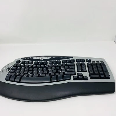 Microsoft Ergonomic Comfortable Model 1045 Keyboard Multimedia Best Networking - Image 1 of 4
