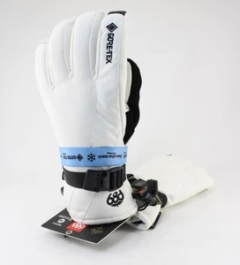 686 Women's Gore-Tex Linear Snowboard Gloves, XS Extra Small, White New - Picture 1 of 2