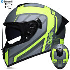 Bluetooth Motorcycle Helmet Dual Lens Full Face Scooter Motorbike Helmet DOT