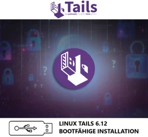 LINUX TAILS 6.12 ANONYMES BETRIEBSSYSTEM 64-BIT BOOTFÄHIG IM USB STICK FORMAT! - Bild 1 von 1