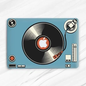 Vinyl Record Player Retro Music Cute Hard Case For Macbook Air 13 Pro 16 13 15 - Picture 1 of 4