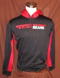 WashU Bears Mens Hoodie Sweatshirt, WUSTL, Nike Therma-Fit, Black, Size M, EUC - Picture 1 of 5
