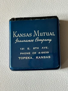 Vintage  Park Avenue Advertising Tape Measure Kansas Mutual Insurance Topeka KS - Picture 1 of 4
