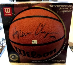 Hakeem Olajuwon Houston Rockets Signed I/O ball Dual Cert PSA & GLOBAL - Picture 1 of 4